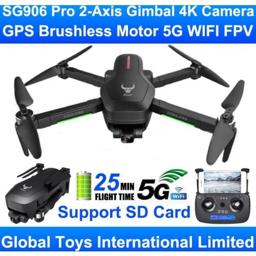 ZLRC Beast SG906 Pro Brushless Motor GPS 5G WIFI FPV 2-Axis Gimbal Professional 4K HD Camera RC Drone Quadcopter Support SD Card