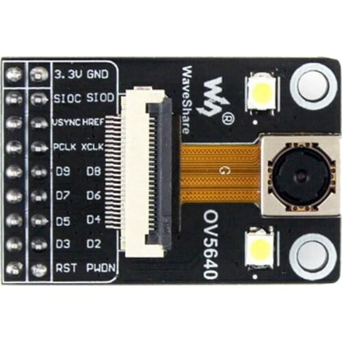 Waveshare OV5640 Camera Module 5MP 2592X1944P STM32 Camera Supports Auto Focus Flash Function