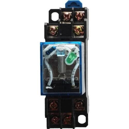 MY2NJ Model DPDT 24VDC Coil 8 Pin 35mm DIN Rail Power Relay & Socket,black CNIM Hot