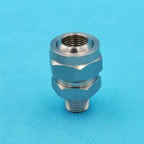 Stainless steel fan spray nozzle/cone spray nozzle adjust ball joint connector factory cleaning water washing dust removal