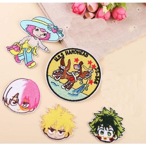 PGY Hot Sale Cartoon Patches Mouse Movie Stars Patch Iron Patches Clothing Child clothes donkey Badge Ironing Stickers