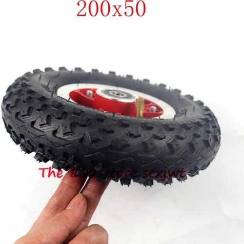 200x50 air wheel Electric Vehicle Aluminium Alloy Wheel 8''x2''Pneumatic tyre wheels 8 inch Electric Scooter Tyre With Wheel rim