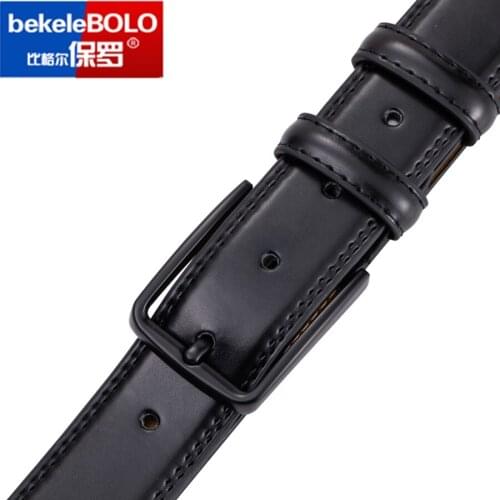 Dropshipping Mens Luxury Fashion Casual Genuine Leather Dress Belt Pin Buckle Waist Strap Belts Waistband Gifts for Men