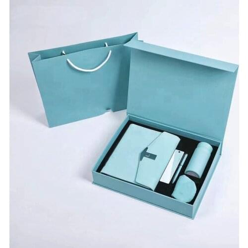 Christmas Gift set, Valentines Day set, multi-function wireless charging notebook, smart thermos cup, umbrella, sunshade gift