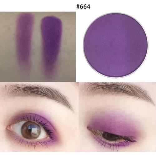R&B shimmer purple eyeshadow INS glitter pigment waterproof matte eyeshadow beauty makeup palette pop makeup