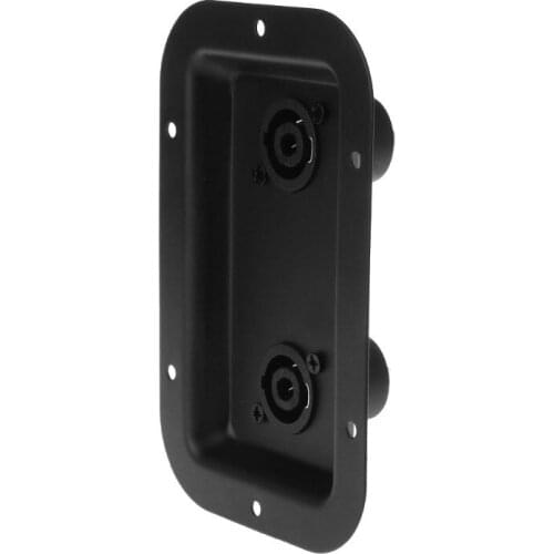 Jack Plate Socket Junction Box Clip Guitar Dual Large for SpeakOn PA Speaker Cabinets Y3ND