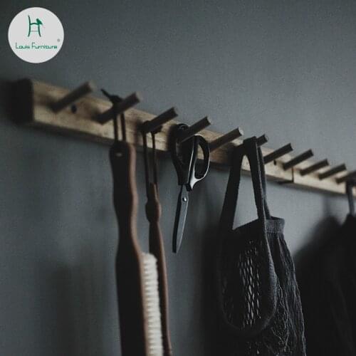 Louis Fashion Coat Racks North European Log Wall Hanging Camphor