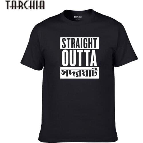 TARCHIA 2021 New Summer Brand t-shirt Cotton Tops Tees Men Straight Outta Short Sleeve Boy Casual Homme Tshirt T Plus Fashion