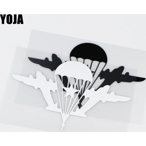 YOJA 19X12CM Creative Pattern Russian Paratroopers Vinyl Decal Car Sticker ZT2-0018