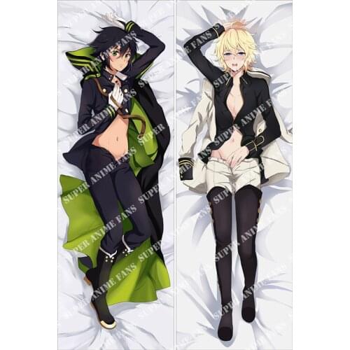 Japanese Anime Seraph of the end Krul Tepes Mikaela Hyakuy Hugging Pillow Cover Case Pillowcases Decorative Pillows 50X160CM