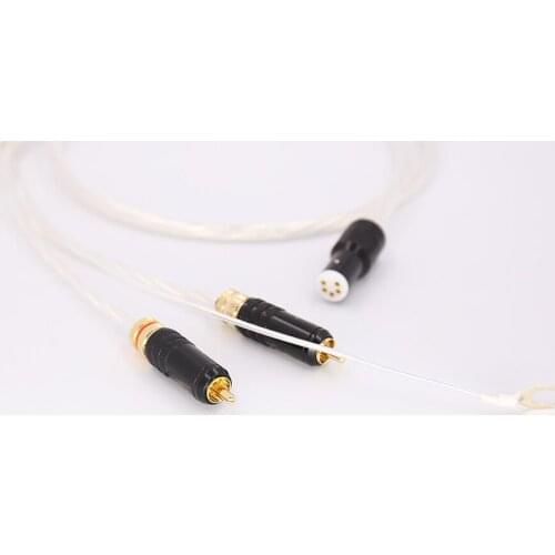 1.5M hifi audio Tonarm Cable, 5 Pin DIN & RCA Phono Turntables Analog Cable