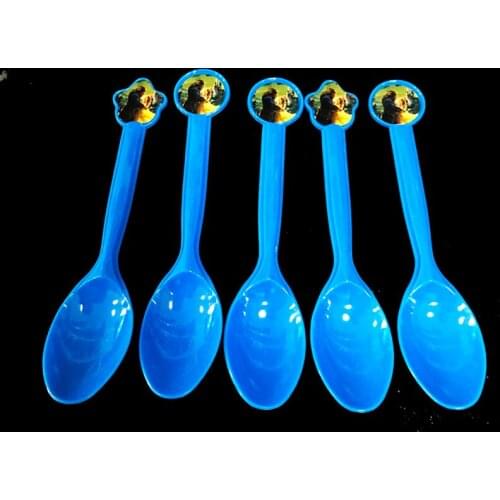 10pcs/lot Beauty and Beast theme disposable plastic spoons Beauty and Beast party decorations Beauty and Beast plastic spoons