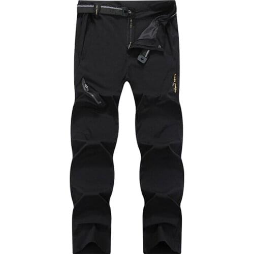 Plus Size M-8XL Quick Dry Summer Solid Breathable Trousers Outdoor Windproof Waterproof Camping Treeking Fishing Hiking Pants