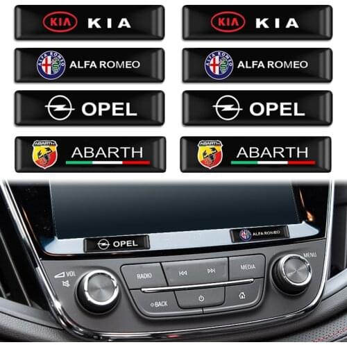 4/10PCS Epoxy 3D Badge Car Sticker Decal For BMW MINI Audi Toyota Honda Ford Nissan Mazda KIA Jeep VW Car Decoration Accessories