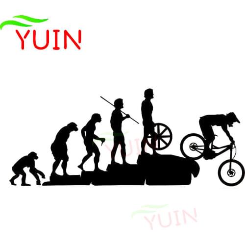 Interesting Mountain Bike Downhill Car Sticker Covering The Body Cartoon Cars Styling Decoration High-quality Waterproof Decal