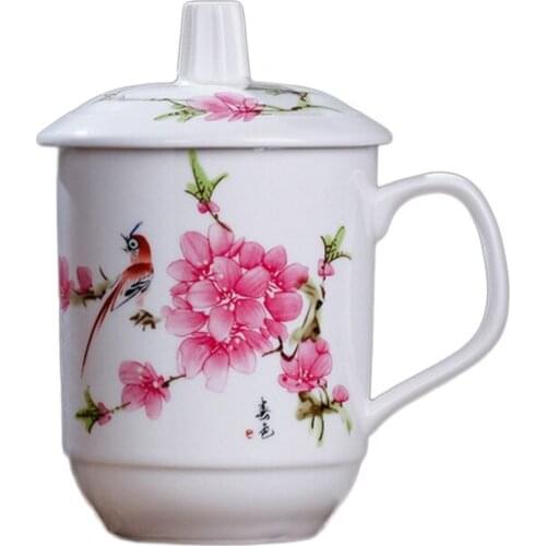 New Chinese style Ceramic Mugs,Personality Retro Milk Juice Lemon Mug Coffee Tea Cup Home Office Drinkware Unique Gift