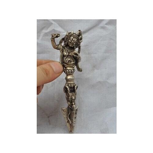 Copper Brass CHINESE crafts decoration Asian 5.2 inch/Chinese sword weapon Buddhism Taoism unique copper kong multiplier