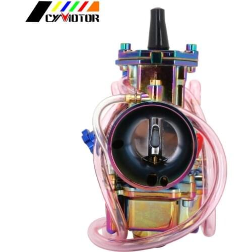 Motorcycle Colorful Multcolor Carburetor Carb Cable For Keihin Suzuki Yamaha Honda Power Jet PWK 21 24 26 28 30 32 34mm
