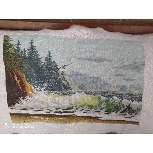 Top Quality Lovely Counted Cross Stitch Kit B-1972 Dim Sea Wave Similar dmc threads
