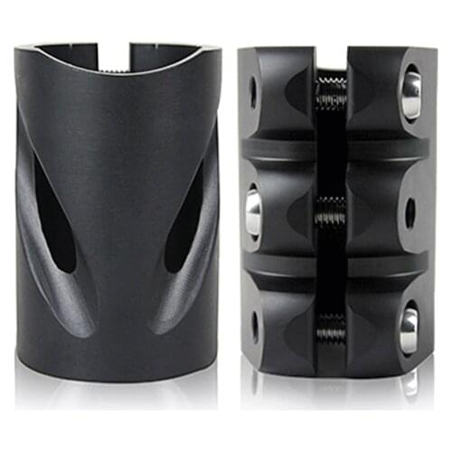 New Chrome Color HIC IHC Compression Aluminum CNC Scooter Spare Parts Trick Pro Scooter Clamp with 3 Bolt