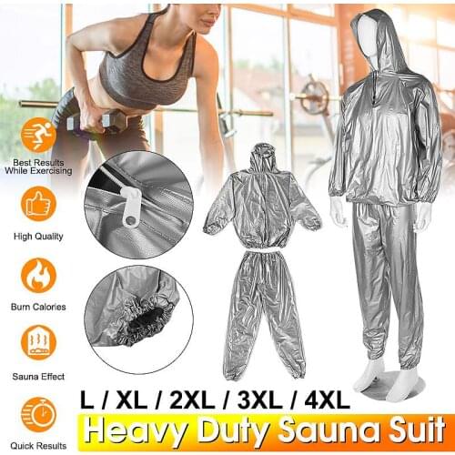 Professional Unisex Heavy Duty Fitness Weight Loss Sweat Sauna Suit Exercise Gym Hoodies Pullover Sports Suit Calories Burner