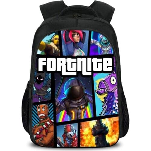 Casual Fortnite 16in Backpack Boys Girls School Bag Men Women Rucksack School Bag Teens Daily New Fortres Mochilas