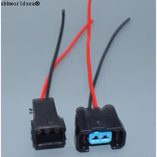 Shhworldsea 2 Pin Female Male Auto Fuel Injector Waterproof Wire Harness Connector Automotive Plug 6189-0533 For Honda