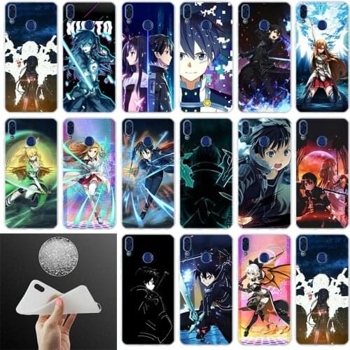 Soft Silicone Cover Phone Case Sword Art Online SAO Anime For Huawei Honor 30 20 10 9 Lite 9a 8a 7a pro 8x 10i 30s