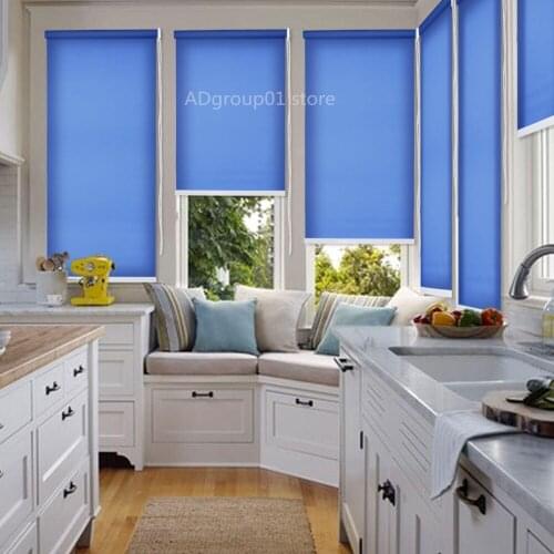 UV Protection Smooth Window Shade Blind Light Filtering Translucent Roller Shades Blinds Custom Made Order Size
