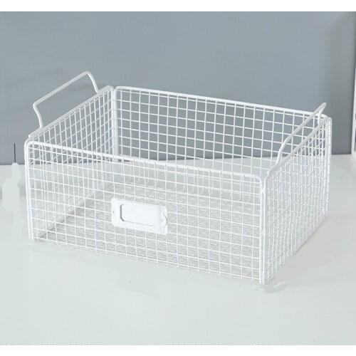 Storage box Iron Art Receiving Basket Grid dormitory Snacks and groceries Receiving Frame Desktop Basket