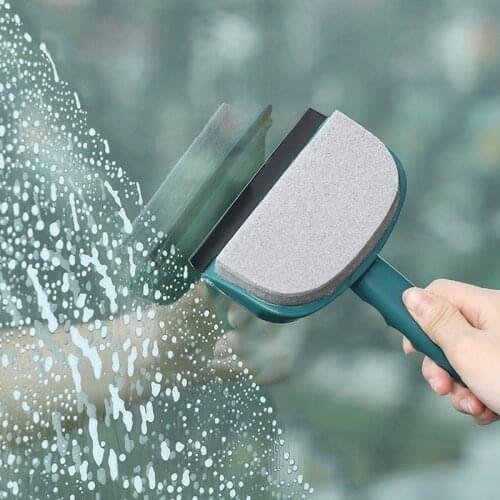 2In1 Multifunction Sponge Glass Cleaning Wiper Cleaner Washer Window Washing Cleaning Brush Household Cleaning Set for Bathroom