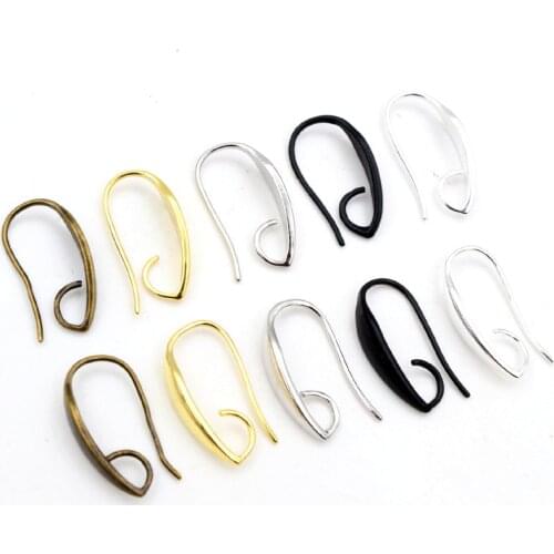20x11mm 10pcs High Quality 5 Colors Plated Brass French Earring Hooks Wire Earrings Clasps Settings Base Settings Whole Sale