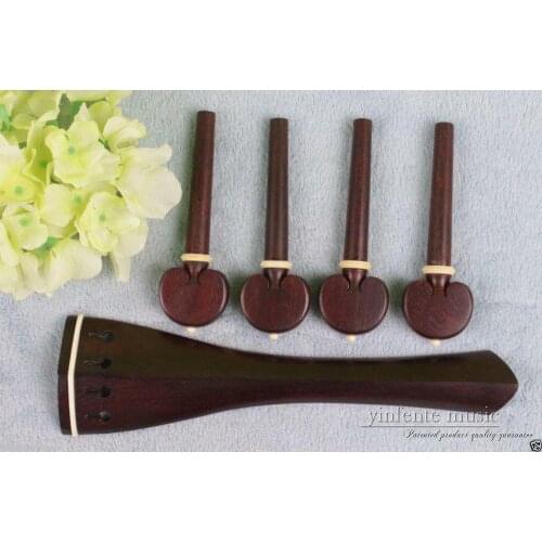 4/4 Cello tailpiece Cello peg Bone inlay cello parts Redwood Cello Parts & accessories #540