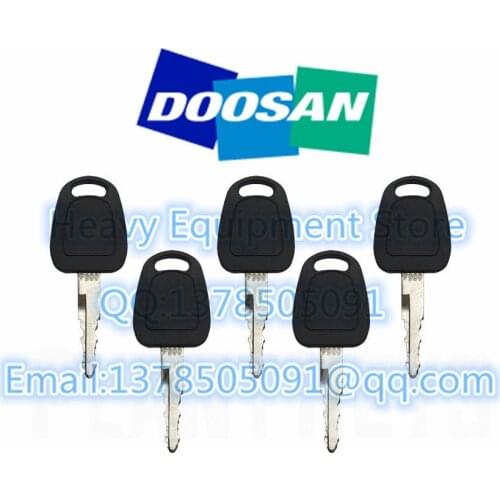 5 Pcs F900 Ignition Starter Start Switch Key K1009605 For Doosan Daewoo Terex Bobcat E80 Excavator Loader
