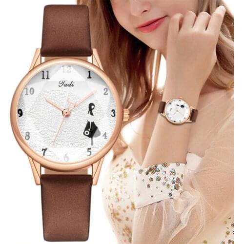 2020 New Watch Women Luxury Delicate Small Dial Analog Quartz Fashion Leather Band Womens Watches Women Dress Clock reloj mujer