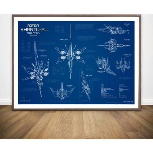 Citizen Spotlight - Compiled Blueprints Movie Wall Art Paint Wall Decor Canvas Prints Canvas Art Poster Oil Paintings No Frame