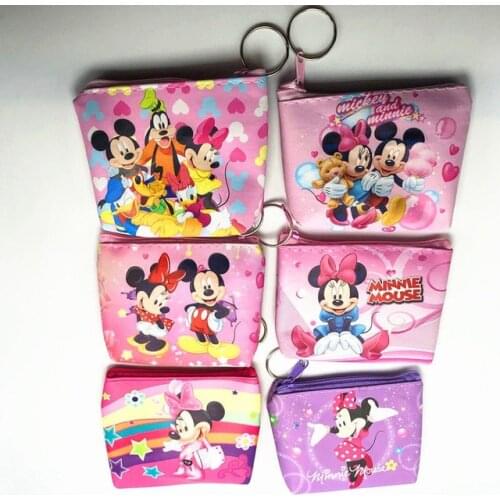Disney princess children Elsa make up bag packet storage coin cartoon purse handbag kid pendant wallet Frozen card bag girl gift