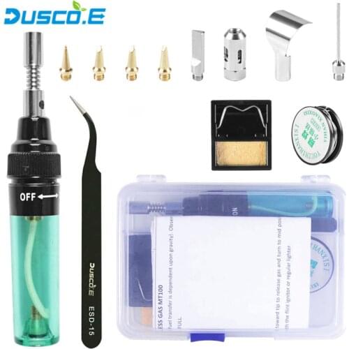 Gas Soldering Iron MT-100 Electric Soldering Iron Gun Blow Torch wireless outdoor Cordless DIY Butane Gas Gun Iron Welding Tools