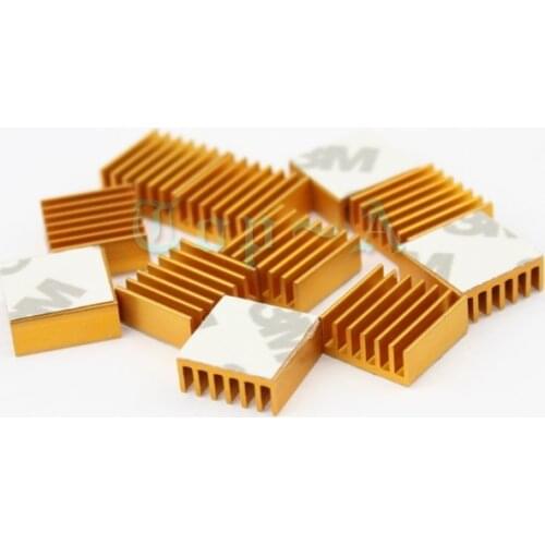 Gdstime 10 pcs 14mm x 6mm Aluminum Heatsink 14x14x6mm Chip CPU GPU VGA RAM LED IC Heat Sink Cooling Cooler GDT-001