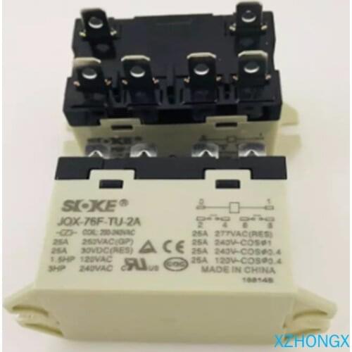 JQX-76F-TU-2A 25A 250VAC JQX-76F-TU-2A 380-400VAC 380V-400V 220V 6PIN