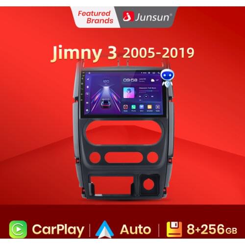 Junsun V1 Android 10 AI Voice Control 4G Carplay DSP Car Radio Multimedia Player GPS For Suzuki Jimny 3 2005 - 2019 2din no dvd