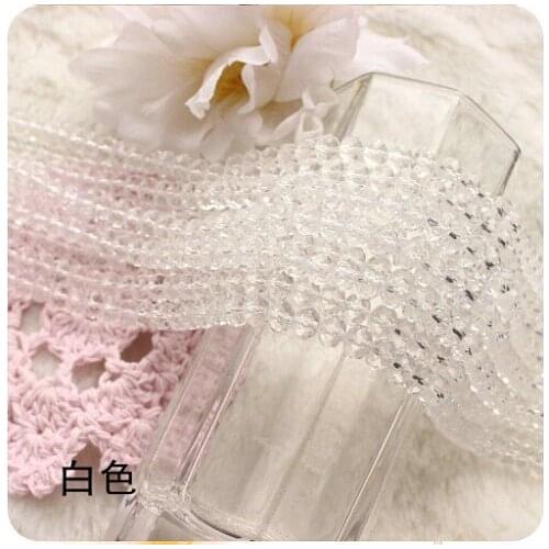 Crystal Clear Colour 8mm 6mm Crystal Rhinestone Rondelle Spacer Beads Free shipping