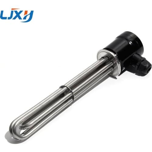 LJXH 2"Tri-clamp Tubular Immersion Water Tank Heater Heating Element All SUS 220V/380V 3KW/4.5KW/6KW/9KW/12KW for Homebrew