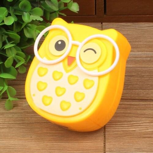 Mini Owl Led Night Light Auto Sensor Light Control Lamp EU Plug Child Kids Baby Lighting Room Lamp Animal Socket