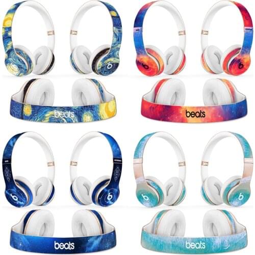 Sky design Headphone Sticker for Beats Solo 2 solo 3 Wireless Headphone skin sticker for solo2 solo3 vinyl sticker
