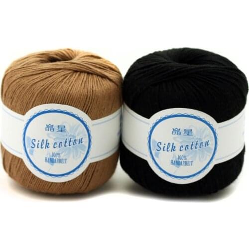 Yarn Supplier Wholesale High Quality 50%Cotton 40% Acrylic 10% Silk Blended Yarn for Knitting Sweater