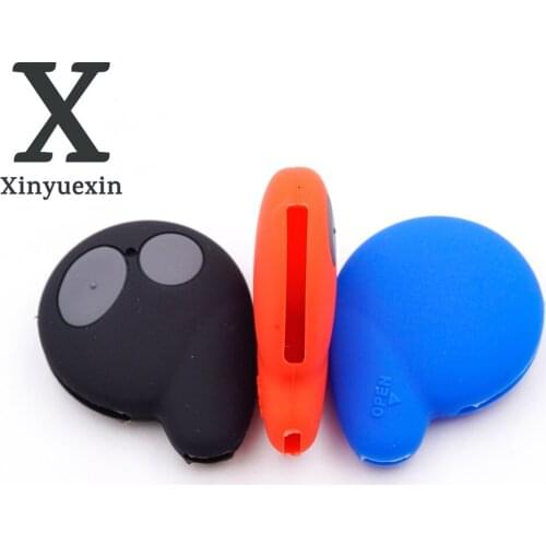 Xinyuexin Silicone Car Key Cover for Honda Insight Cobra Alarm Malaysia 2 Buttons Smart Remote Key Skin Car Styling