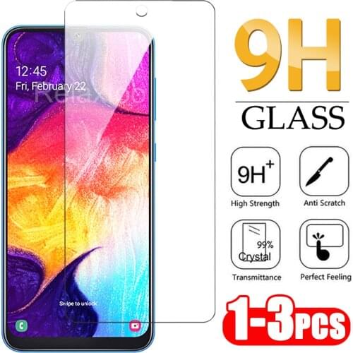 1-3Pcs Tempered Protective Glass the For Samsung Galaxy A50 Screen Protector For Samsung Galaxy A10 A20 A30 A40 A70 glass