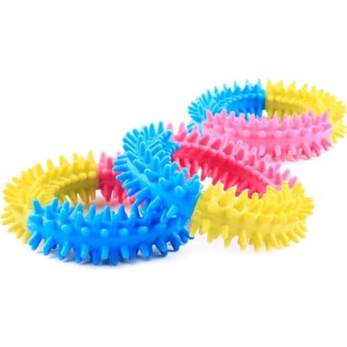 1pc Pet Dog Chew Toy Nature Rubber Bite Resistant Tooth Cleaning Training Puppy Dog Toys