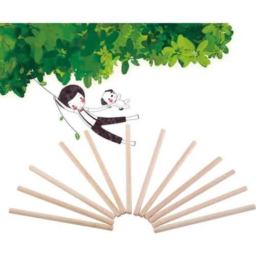 100pcs 80mm Round Wooden Rods Sticks Wooden Dowel for DIY Crafts Building Model Woodworking